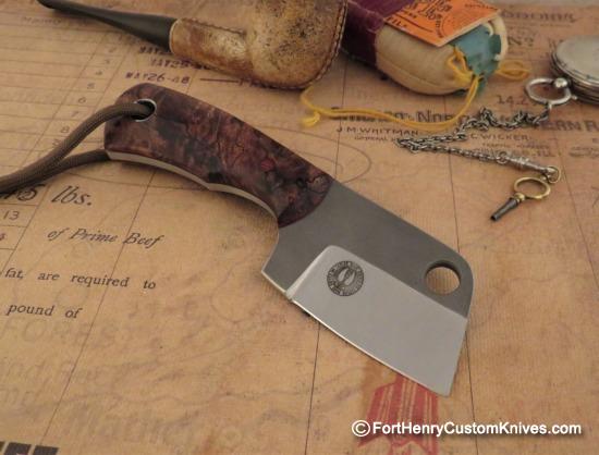 Chris Taylor - Custom Pocket Cleaver - Spalted Maple Burl