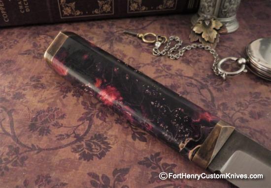 Georgi Menchev - Custom Puukko - RWL34 / Maple Burl - Image 4