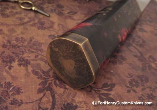 Georgi Menchev - Custom Puukko - RWL34 / Maple Burl - Image 5