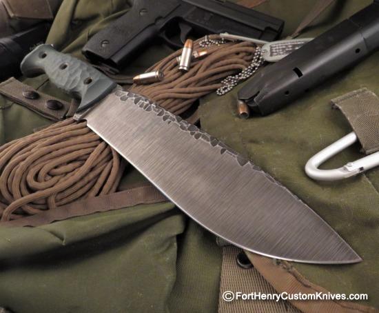 Ken Vehikite / Black Roc Knives - Rare XL Custom Kroc Variant - Image 6