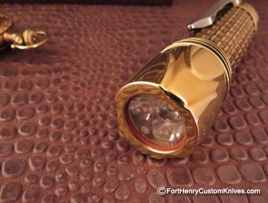 Focus Works EDC - Eryx F1 Flashlight - Polished Brass - Image 7