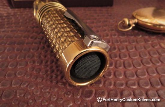 Focus Works EDC - Eryx F1 Flashlight - Polished Brass - Image 8