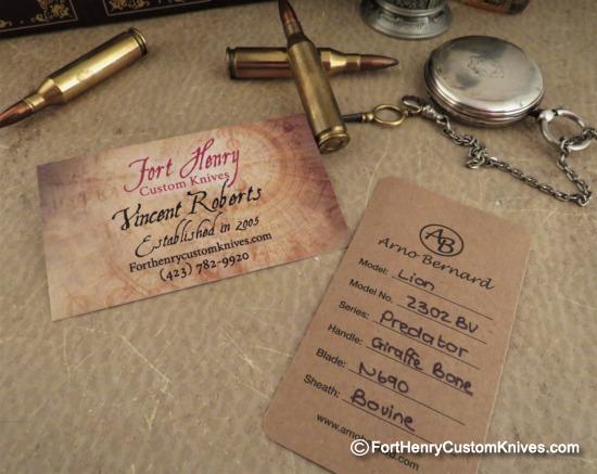 Arno Bernard - Custom Lion - Big Game Hunter - Giraffe Bone - Image 7