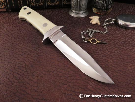 T.K. Steingass - Custom Loveless Boot Knife - Mirror Polished - Image 6