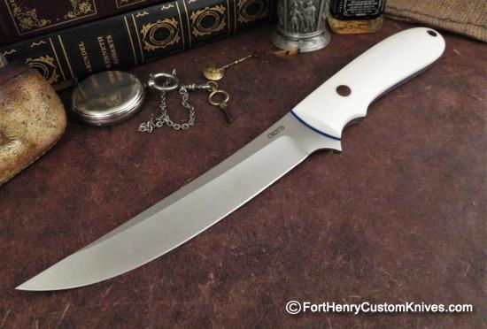 Dan Crotts - Rare Custom Filet - Elmax - White Micarta - Copper