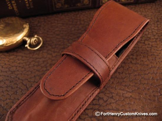 Courtney Turnage - Custom Mammoth Tooth Pen - Leather Sheath - Image 7