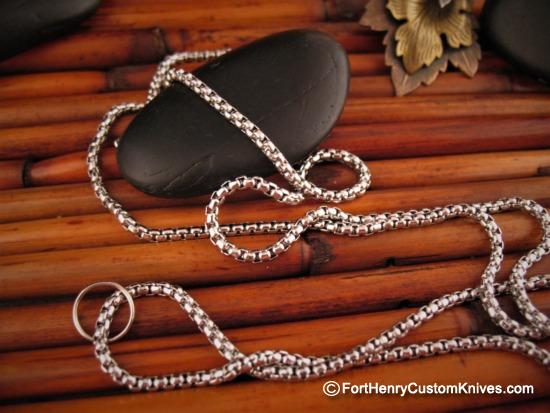 Rike Knife - Cicada Flipper - Polished Titanium - Image 7