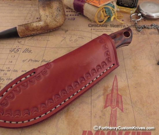 Joshua Gallardo Knives -  Custom Pocket Buddy - Pres Grade Ironwood - Image 6