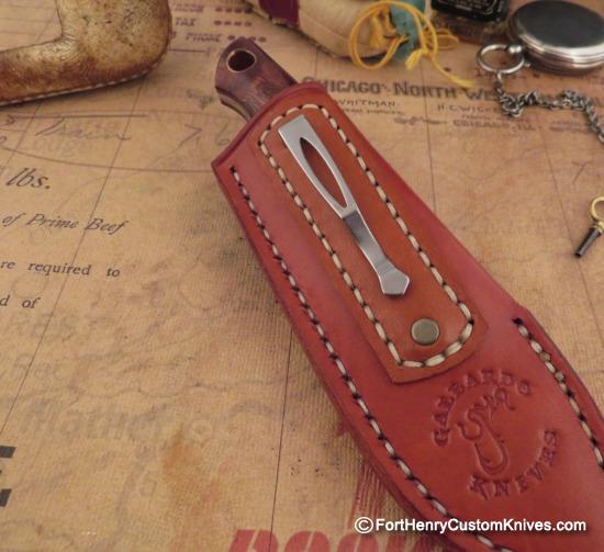 Joshua Gallardo Knives -  Custom Pocket Buddy - Pres Grade Ironwood - Image 7