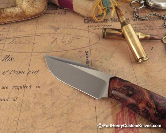 Joshua Gallardo Knives -  Custom Pocket Buddy - Pres Grade Ironwood - Image 2