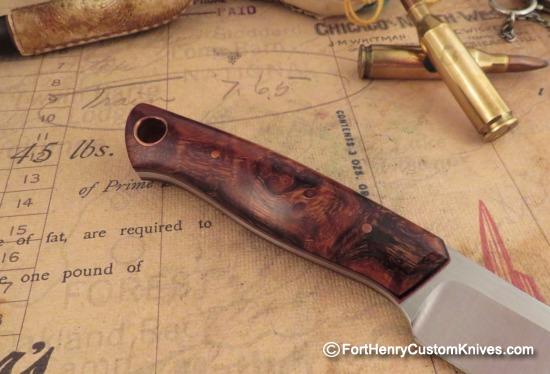 Joshua Gallardo Knives -  Custom Pocket Buddy - Pres Grade Ironwood - Image 4
