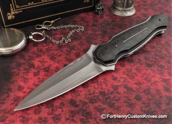 Corrie Schoeman - Folding Dagger Flipper - San Mai