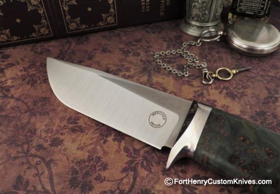 Georgi Menchev - Custom Drop Point Hunter - Alder Burl - Image 2