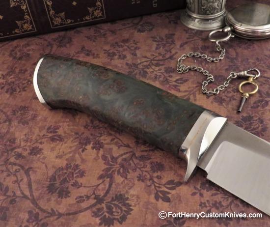 Georgi Menchev - Custom Drop Point Hunter - Alder Burl - Image 5
