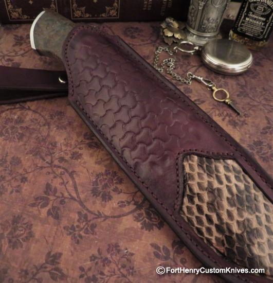 Georgi Menchev - Custom Drop Point Hunter - Alder Burl - Image 7