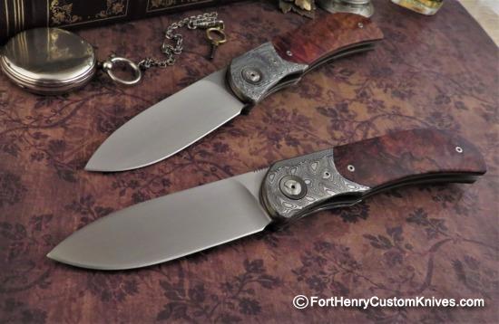 Trevor Burger - Presentation LEXK Plus Front Flipper - Damasteel/Burl - Choice