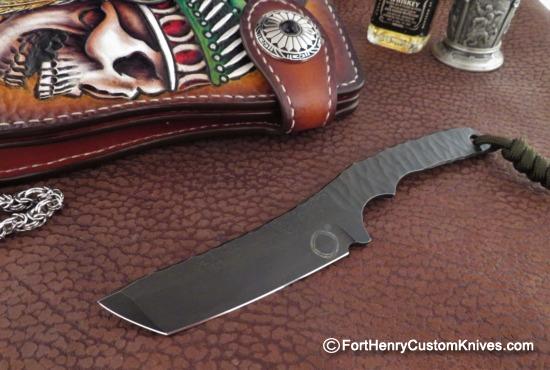 Vardi - Large Custom Leather Wallet - Hidden Knife - w/Chain - Image 5