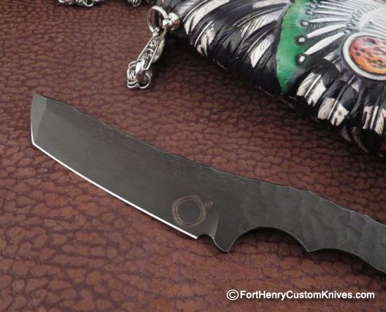 Vardi - Large Custom Leather Wallet - Hidden Knife - w/Chain - Image 6