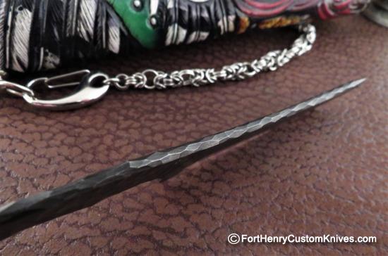 Vardi - Large Custom Leather Wallet - Hidden Knife - w/Chain - Image 7