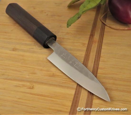 Hiragatake - Hand Forged Petty - SLD San Mai Steel - Image 6