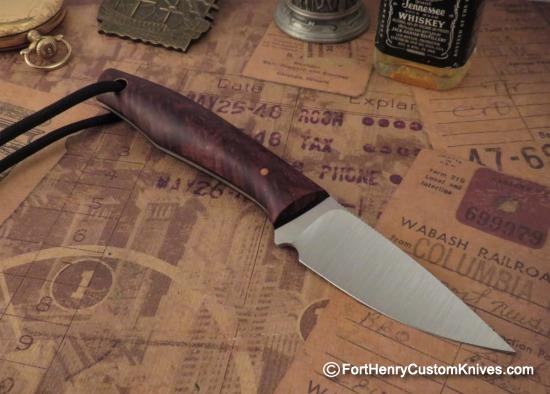 Joshua Gallardo Knives -  Custom Atom - Rosewood Burl - Image 5