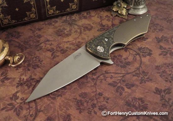 Bartosz Herman - Custom Vespertillio - M390 - Gold Strike Carbon Fiber