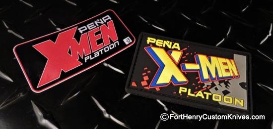 Enrique Pena - X-Men PVC Velcro Patches and Vinyl Sticker ~ Limited Edition set
