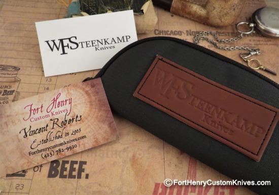 Willem Steenkamp - Custom Dog Leg Slip Joint - Ivory Micarta Shield - Image 7