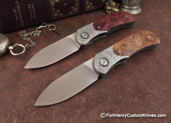 Trevor Burger - Presentation EXK Plus Front Flipper - Damasteel/Burl - Choice