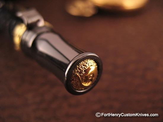 Courtney Turnage - Custom Mammoth Tooth Pen - Leather Sheath - Image 5