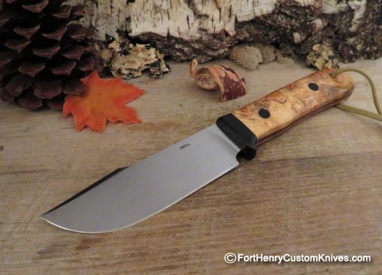 Hiroaki Ohta - Custom Harpoon Bowie - VG10 - Buckeye Burl