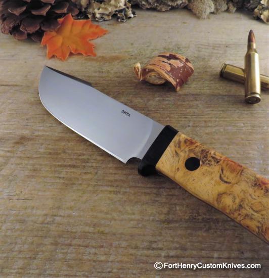 Hiroaki Ohta - Custom Harpoon Bowie - VG10 - Buckeye Burl - Image 2