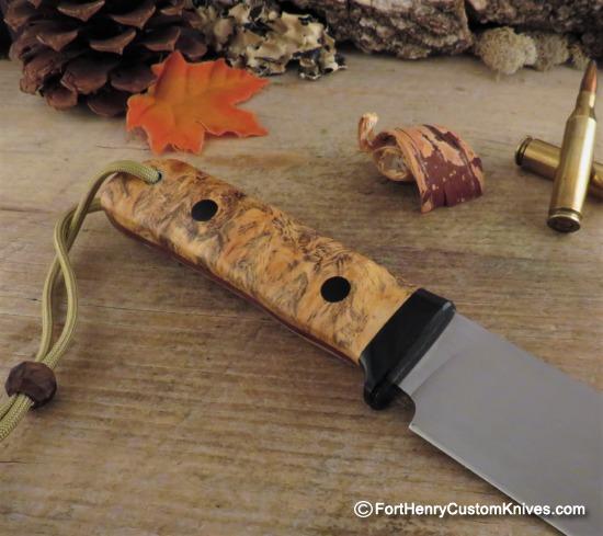 Hiroaki Ohta - Custom Harpoon Bowie - VG10 - Buckeye Burl - Image 4