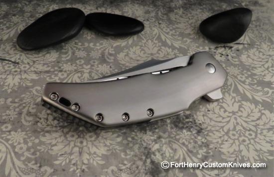Begg Knives- Monochrome Astio - Full Titanium - Black Ice DLC Accents - Image 2