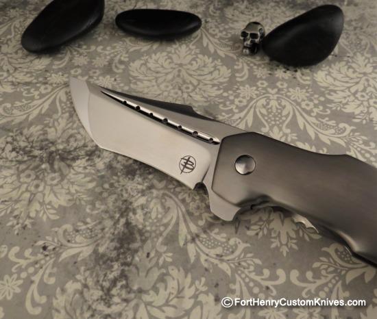 Begg Knives- Monochrome Astio - Full Titanium - Black Ice DLC Accents - Image 3