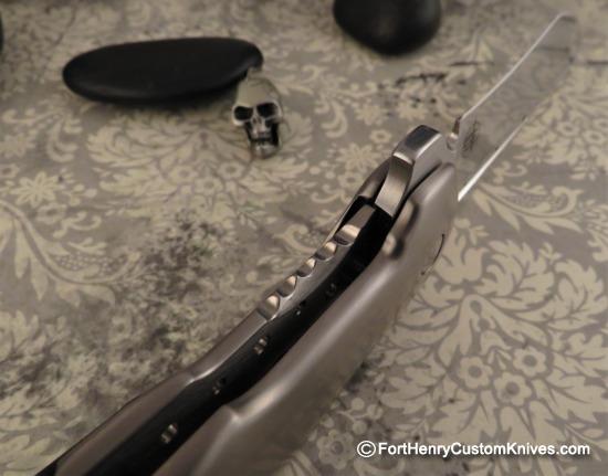 Begg Knives- Monochrome Astio - Full Titanium - Black Ice DLC Accents - Image 4