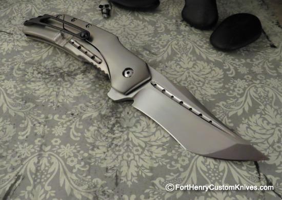 Begg Knives- Monochrome Astio - Full Titanium - Black Ice DLC Accents - Image 7