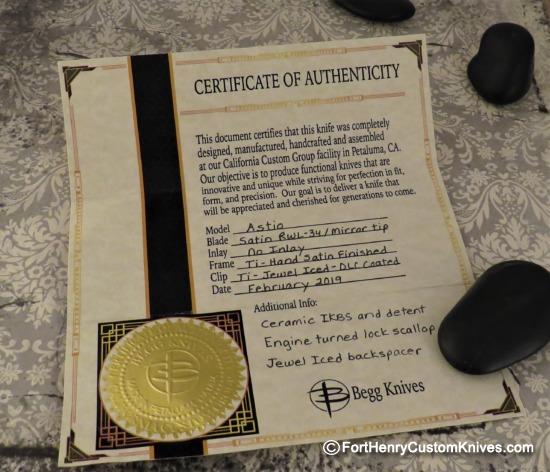 Begg Knives- Monochrome Astio - Full Titanium - Black Ice DLC Accents - Image 8