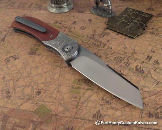 Trevor Burger - LEXK Plus Front Flipper - Damasteel/Micarta - Image 6