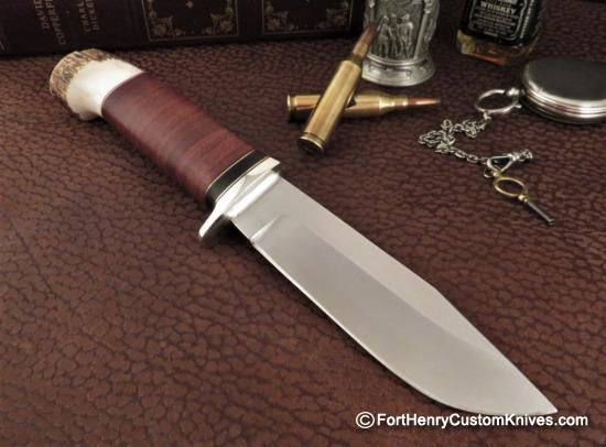 Bob Dozier - RARE Sisu Clip Point Hunter - Forged San Mai Blade - Image 6