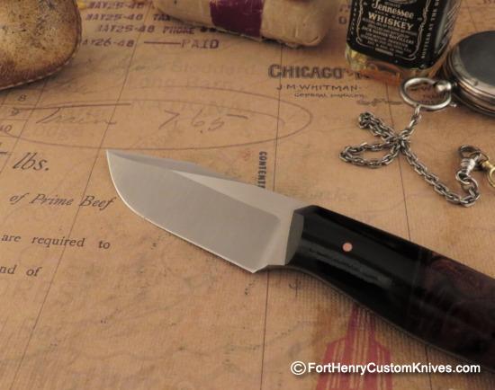 Joshua Gallardo Knives -  Custom Pocket Buddy - Ironwood / Micarta - Image 2