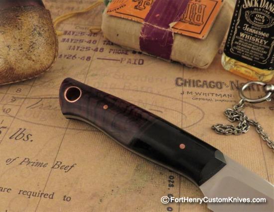 Joshua Gallardo Knives -  Custom Pocket Buddy - Ironwood / Micarta - Image 5