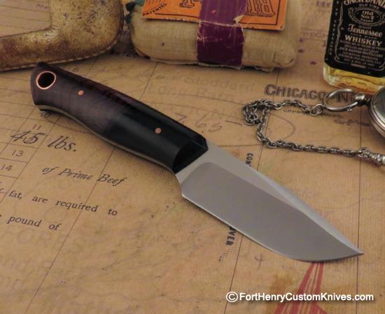 Joshua Gallardo Knives -  Custom Pocket Buddy - Ironwood / Micarta - Image 6