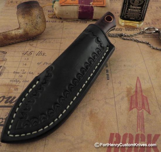 Joshua Gallardo Knives -  Custom Pocket Buddy - Ironwood / Micarta - Image 7