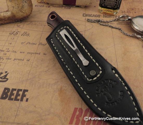 Joshua Gallardo Knives -  Custom Pocket Buddy - Ironwood / Micarta - Image 8