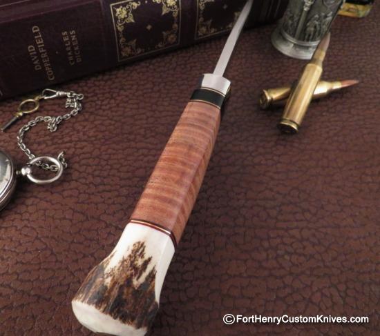 Bob Dozier - Custom Stick Tang - Clip Point Hunter - Image 3