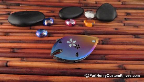 Dew Hara - Custom KAO - Money Clip Flipper - Damascus - Image 2