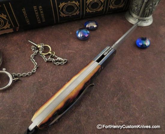 Kansei Matsuno - Dual Opening Front Flipper - Timascus & Stag - Image 6