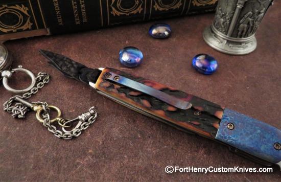 Kansei Matsuno - Dual Opening Front Flipper - Timascus & Stag - Image 7