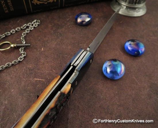 Kansei Matsuno - Dual Opening Front Flipper - Timascus & Stag - Image 9